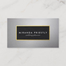 Modern Black and Silver Gold Lijst Wedding Planner