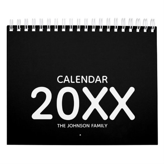 Modern Black and White 2026 Kalender (Hoes)