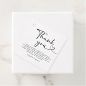Modern Black and White 30th Birthday Thank You Bedankjes Labels (In situ)