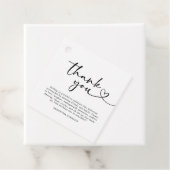 Modern Black and White 30th Birthday Thank You Bedankjes Labels (In situ)