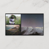 Modern Black and White 4 Fotografie Visitekaartje (Achterkant)