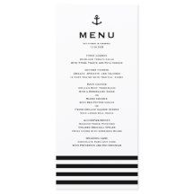 Modern Black and White Anchor Nautical Wedding