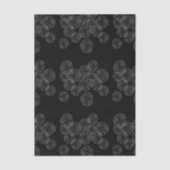 Modern Black and White Boho Chic Daisy Pattern  Tissuepapier (Voorkant)