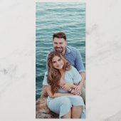 Modern Black and White Chic Wedding Menu (Achterkant)