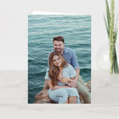 Modern Black and White Chic Wedding Programma (Achterkant)