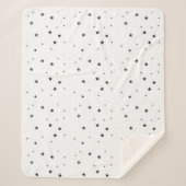 Modern Black and White Children's Blanket  Sherpa Deken (Voorkant)