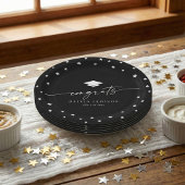 Modern Black and White Class of 2026 Graduation Papieren Bordje