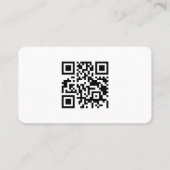 Modern Black And White Custom Logo Visitekaartje (Achterkant)