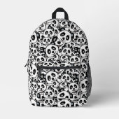 Modern Black and White Cute Panda Bear Pattern Bedrukte Rugzak (Voorkant)