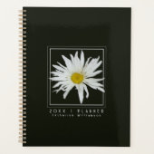 Modern Black and White Daisy Pattern Name 2026 Planner (Voorkant)