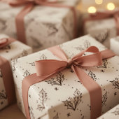 Modern Black and white doodle style art  Inpakpapier Vel