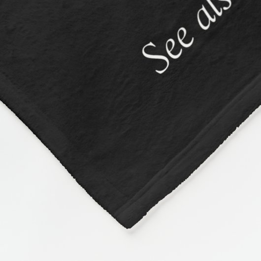 Modern Black and White Fun Cool Cousin Fleece Deken (Hoek)