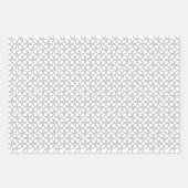 Modern Black and White Geometric Metaball Pattern Inpakpapier Vel (Voorkant 2)