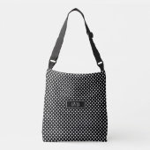 Modern Black and White Gingham Cross Body Tas (Voorkant)