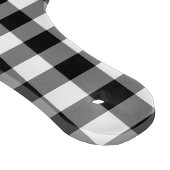 Modern Black and White Gingham Snijplank (Hoek)