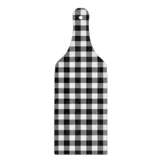 Modern Black and White Gingham Snijplank