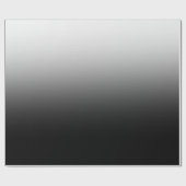 Modern Black and White Gradient Minimalist Design Cadeaupapier (Vlak)