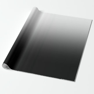 Modern Black and White Gradient Minimalist Design Cadeaupapier