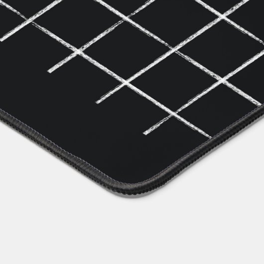 Modern Black And White Grid Office Business Name Bureaumat (Hoek)