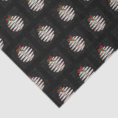 Modern Black and White Holiday Ornament Origami Tissuepapier (Detail)