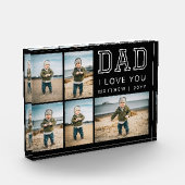 Modern Black and White Keepsake I Love You Dad Fotoblokken (Links)