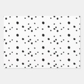 Modern Black and White Merry-kerstkalligrafie Inpakpapier Vel (Voorkant 3)