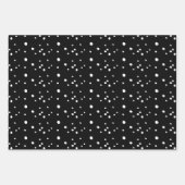 Modern Black and White Merry-kerstkalligrafie Inpakpapier Vel (Voorkant 2)