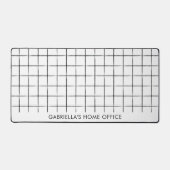 Modern Black And White Minimal Grid Business Name Bureaumat (Voorkant)