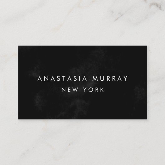 Modern Black and White Minimalist Luxury Boutique Visitekaartje (Voorkant)