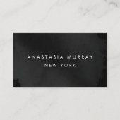 Modern Black and White Minimalist Luxury Boutique Visitekaartje (Voorkant)