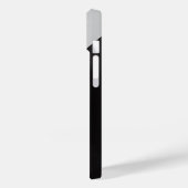 Modern Black and White Minimalist Phone Case - 3D  (Achterkant / Links)