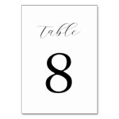 Modern Black and White Minimalist Wedding Kaart (Achterkant)