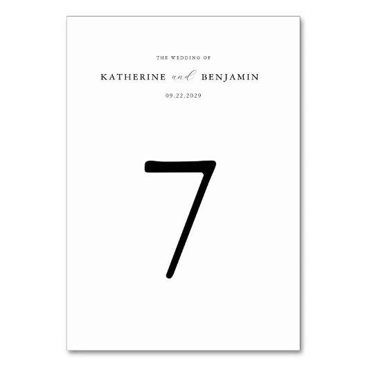 Modern Black and White Minimalist Wedding Kaart (Achterkant)