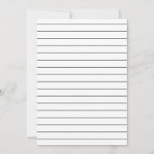 Modern Black and White Monogram Weduwfoto Save The Date (Achterkant)