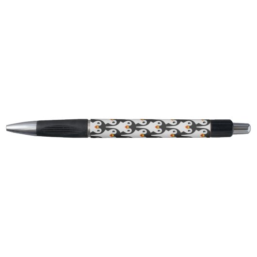 Modern Black and White Penguin Pattern Pen (Voorkant)