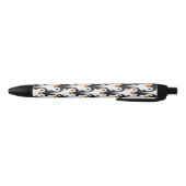 Modern Black and White Penguin Pattern Zwarte Inkt Pen (Bodem)