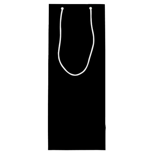 Modern Black and White Personalized Groomsman Wijn Cadeautas (Achterkant)