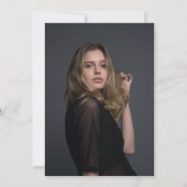 Modern Black and White Pharmacist Graduation Party Kaart (Achterkant)