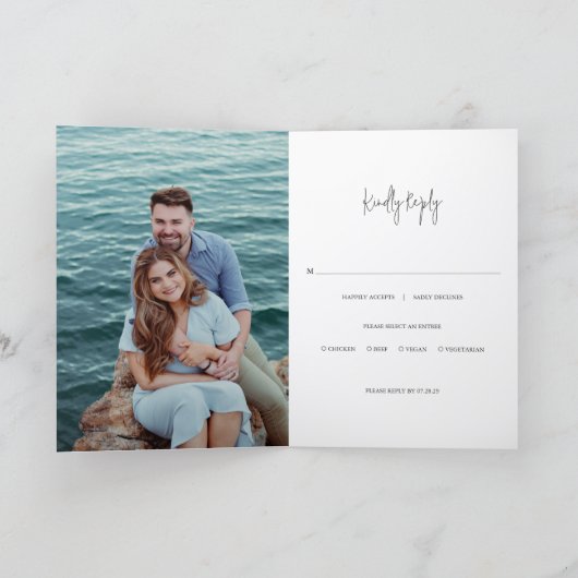 Modern Black and White Photo Chic Wedding (Binnen)