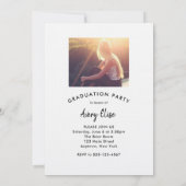 Modern Black and White Photo Collage Invitation Kaart (Achterkant)