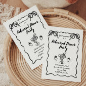 Modern Black and White Photo Rehearsal Dinner Kaart