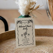 Modern Black and White Photo Rehearsal Dinner Kaart