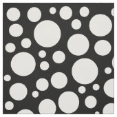 Modern Black and White Polka Dot Pattern Stof (Swatch)