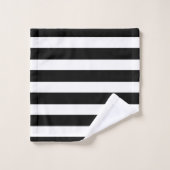 Modern Black and White Polka Dots Bad Handdoek (Wasdoekje)