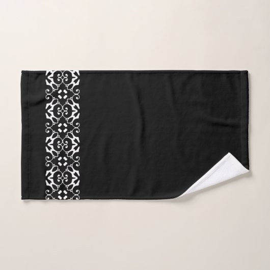 Modern Black and White Polka Dots Bad Handdoek (Handdoek)