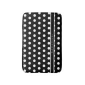 Modern Black and White Polka Dots Badmat (Voorkant Verticaal)