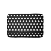 Modern Black and White Polka Dots Badmat (Voorkant)