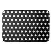 Modern Black and White Polka Dots Badmat (Voorkant)