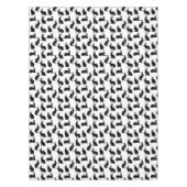 Modern Black And White Rabbit Pattern Easter Tafelkleed (Voorkant)