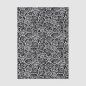 Modern Black and White Roses Chic Floral Pattern Tissuepapier (Voorkant)